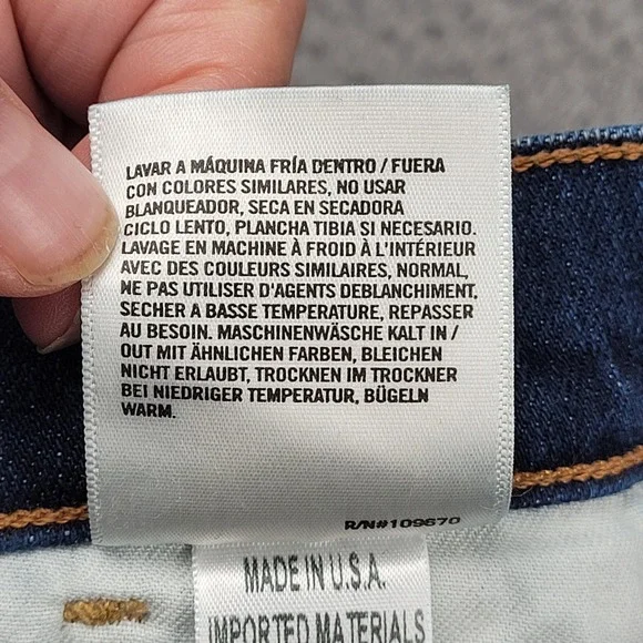 AGOLDE Denim Jeans Womens Size 30 Distressed Ripped Knee Blue Wash - Picture 4 of 12